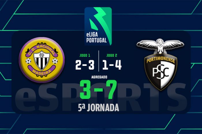 E-SPORTS - 5ª Jornada: Portimonense 7-3 Nacional da Madeira