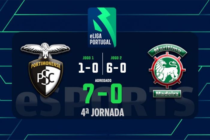 E-SPORTS - 4ª Jornada: Portimonense 7-0 Marítimo Madeira