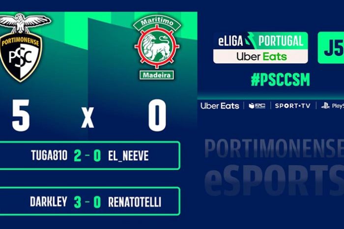 E-Sports: Portimonense termina fase de grupos com goleada sobre o Marítimo (5-0)