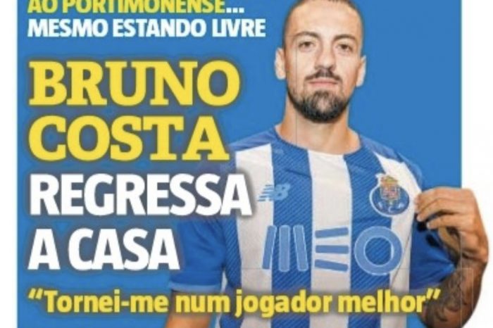 "Negócio Portimonense/FC. Porto": Bruno Costa em final de contrato rendeu 2,5 milhões aos cofres da SAD?!