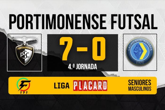 Liga Placard Futsal – 4ª Jornada: Portimonense SC. 7-0 Grupo Nun'Álvares